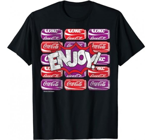 Coca Cola Vintage Halftone Comic Enjoy Pow T-Shirt Coca Cola Vintage Halftone Comic Enjoy Pow T-Shirt
